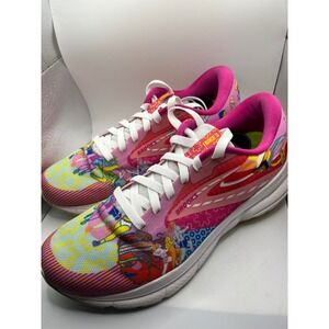 Brooks‎ Trace 3 Adam Dalton Blake Graphic Running Shoes Men's Size 10 Pink Multi